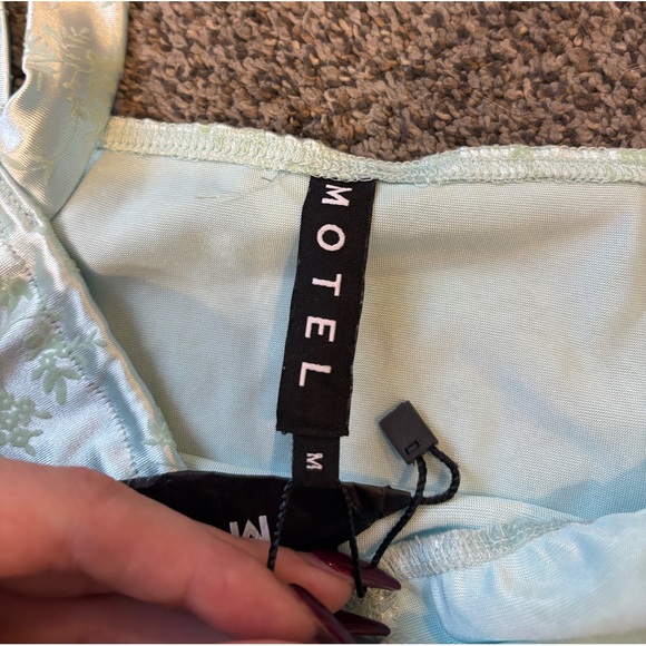 Motel Rocks Blue Mini Dress - Picture 2 of 3